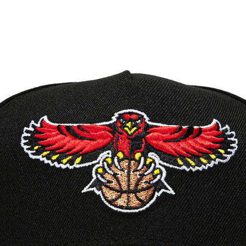 New Era 9Forty A-Frame Atlanta Hawks Logo Patch Snapback Hat - Black, Realtree New Era