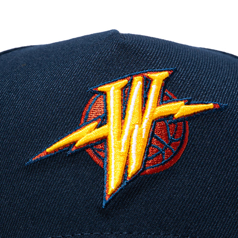 New Era 9Forty A-Frame Golden State Warriors 2000 All Star Game Patch Snapback Hat - Navy, Realtree New Era
