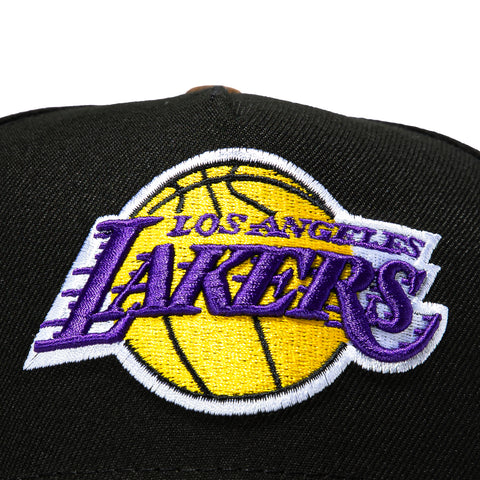 New Era 9Forty A-Frame Los Angeles Lakers 2000 NBA Finals Patch Snapback Hat - Black, Realtree New Era