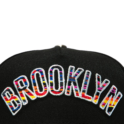 New Era 9Forty A-Frame Brooklyn Nets City Patch Arch Snapback Hat - Black, Realtree New Era
