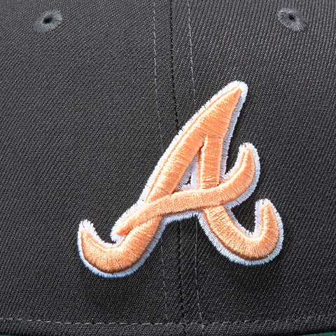 New Era 59Fifty Citrus Atlanta Braves 1999 World Series Patch Hat - Graphite, Green New Era