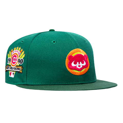 New Era 59Fifty Citrus Chicago Cubs 1990 All Star Game Patch 1979 Hat - Green New Era
