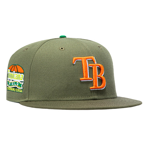 New Era 59Fifty Citrus Tampa Bay Rays Tropicana Field Patch Hat - Olive, Olive New Era