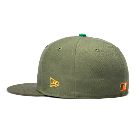 New Era 59Fifty Citrus Tampa Bay Rays Tropicana Field Patch Hat - Olive, Olive New Era