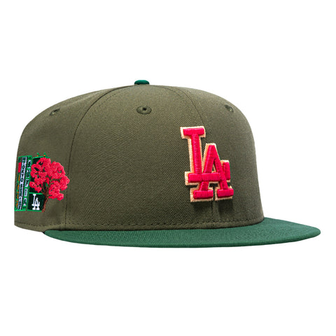 New Era 59Fifty Citrus Los Angeles Dodgers 2025 Tokyo Series Patch Hat - Olive, Green New Era