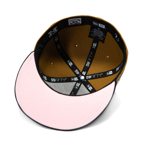 New Era 59Fifty Philadelphia Phillies 2009 World Series Patch Pink UV Hat - Gold, Navy New Era