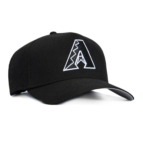 New Era 9Forty A-Frame Arizona Diamondbacks A Snapback Hat - Black, White New Era