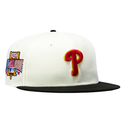 New Era 59Fifty Philadelphia Phillies 1996 All Star Game Patch Hat - White, Black, Red New Era