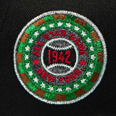 New Era 59Fifty Brooklyn Dodgers 1942 All Star Game Patch Hat - Black, Kelly Green New Era