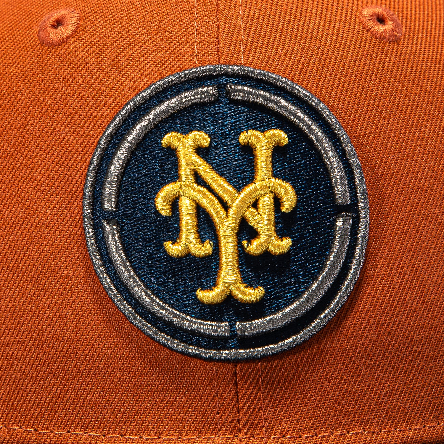 New Era 59Fifty New York Mets 25th Anniversary Patch Hat - Burnt