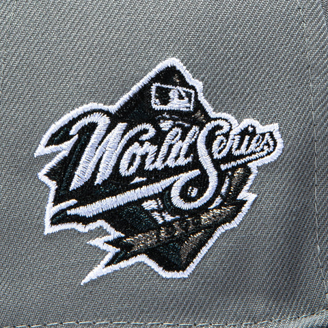 New Era 59Fifty New York Yankees 1999 World Series Patch Stars Hat - Graphite, Black New Era
