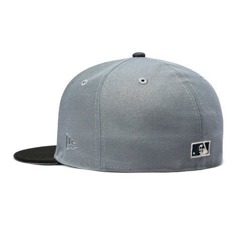 New Era 59Fifty New York Yankees 1999 World Series Patch Stars Hat - Graphite, Black New Era