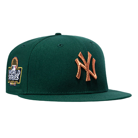 New Era 59Fifty New York Yankees 2024 World Series Patch Hat - Green, Metallic Copper New Era