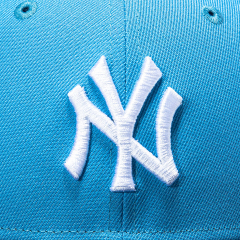 New Era 59Fifty New York Yankees 1999 World Series Patch Hat - Light Blue, Navy New Era