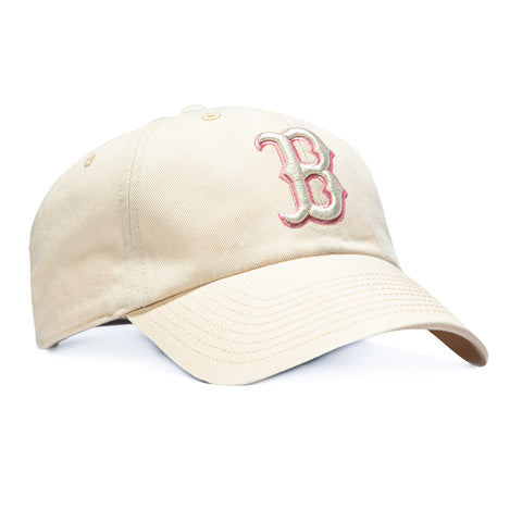 47 Brand Cleanup Boston Red Sox Strapback Hat - Stone, Pink 47 Brand