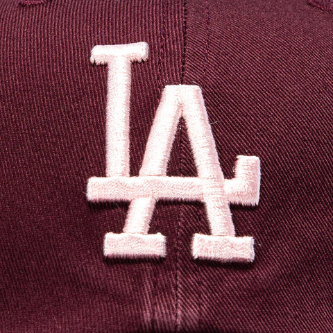 47 Brand Cleanup Los Angeles Dodgers Strapback Hat - Maroon, Pink 47 Brand