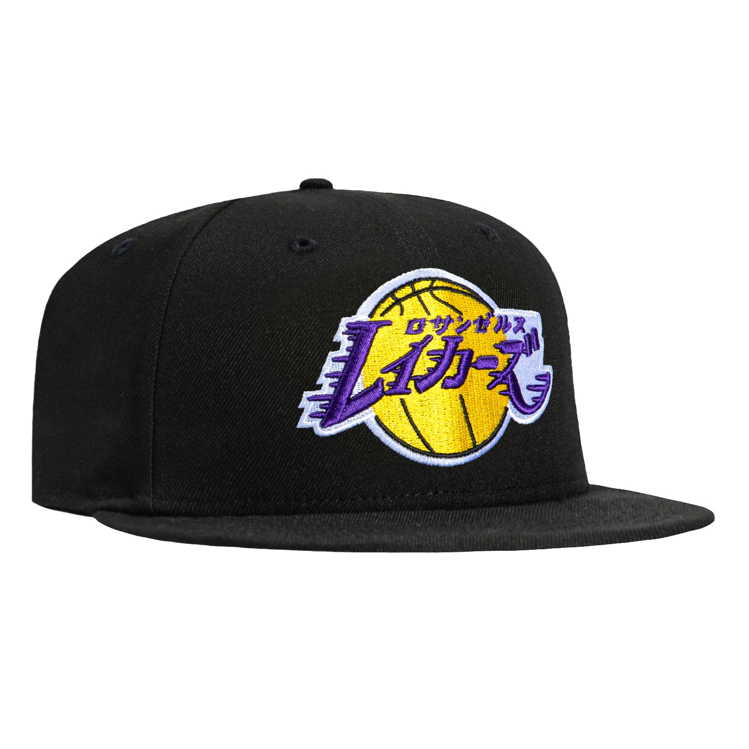New Era 59Fifty Los Angeles Lakers Katakana Hat - Black – Hat Club