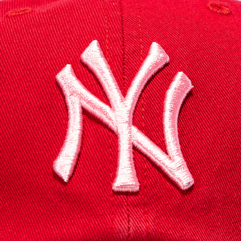 47 Brand Cleanup New York Yankees Strapback Hat - Red, Pink 47 Brand