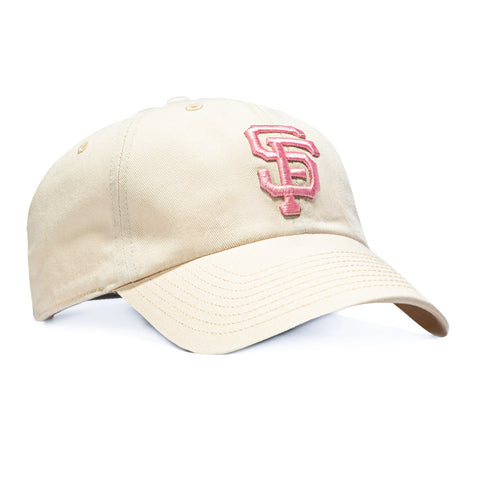 47 Brand Cleanup San Francisco Giants Strapback Hat - Stone, Pink 47 Brand