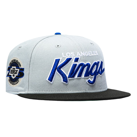 2TONE LA KINGS 25TH SCRIPT GRY/BLK/PUR New Era