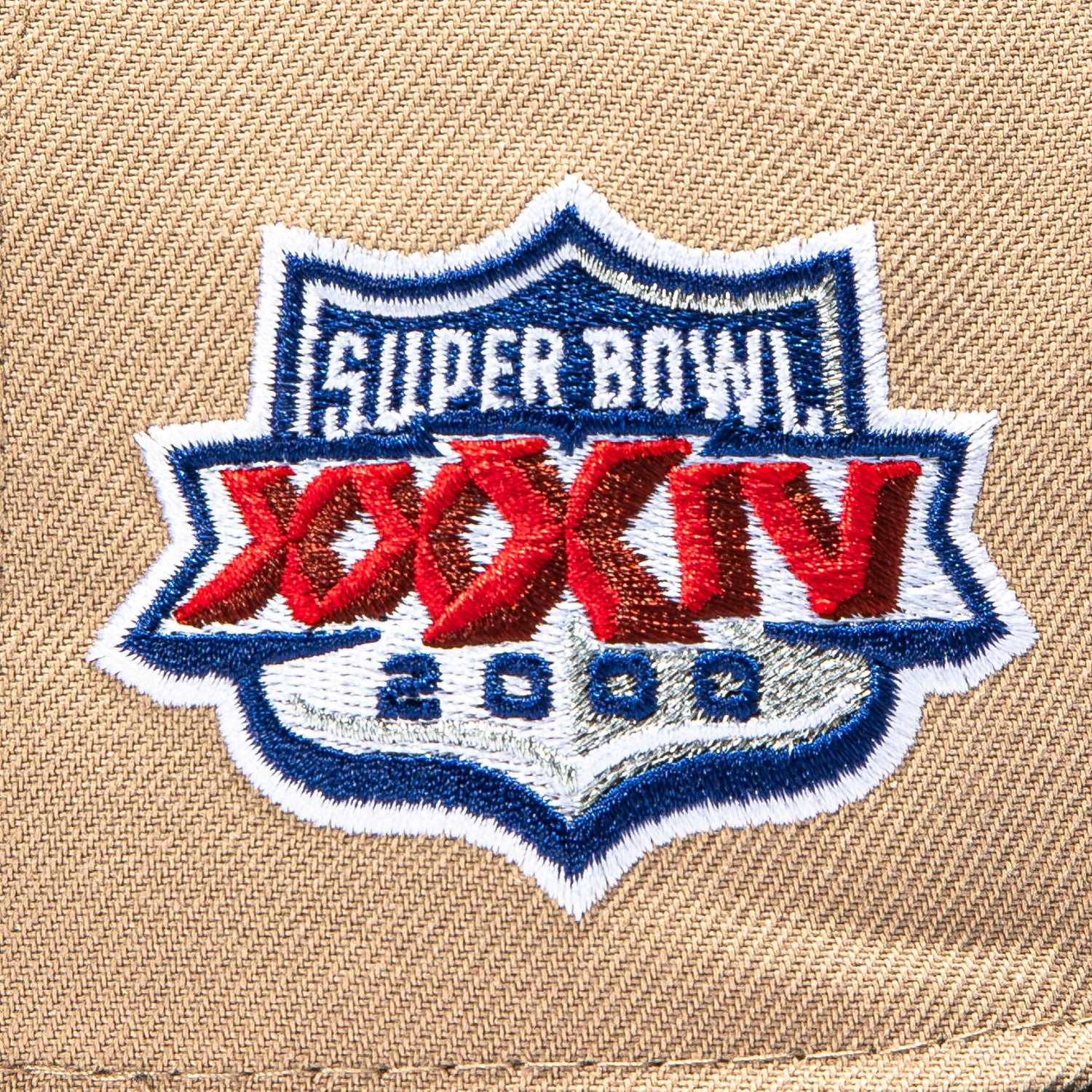 Rams 59FIFTY カラーパック 7 1/2 NFL New Era 59Fifty Los Angeles Rams 2000 Super Bowl Patch Hat - Khaki