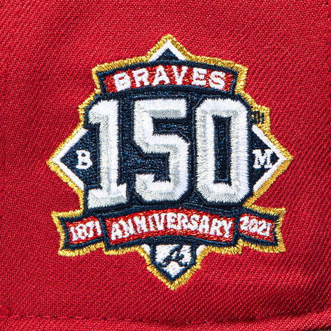 2TONE BRAVES 150TH RED/BRN New Era