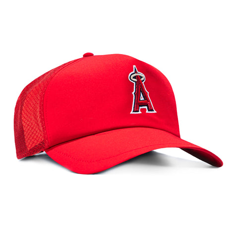 New Era 9Forty Apex Los Angeles Angels 2026 Batting Practice Snapback Hat - Red New Era