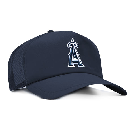 New Era 9Forty Apex Los Angeles Angels 2026 Batting Practice Snapback Hat - Navy New Era