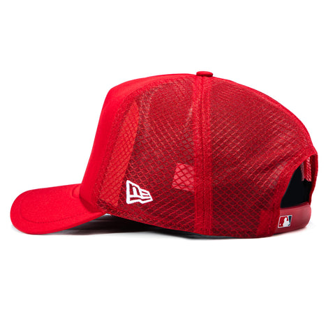 New Era 9Forty Apex Los Angeles Angels 2026 Batting Practice Snapback Hat - Red New Era