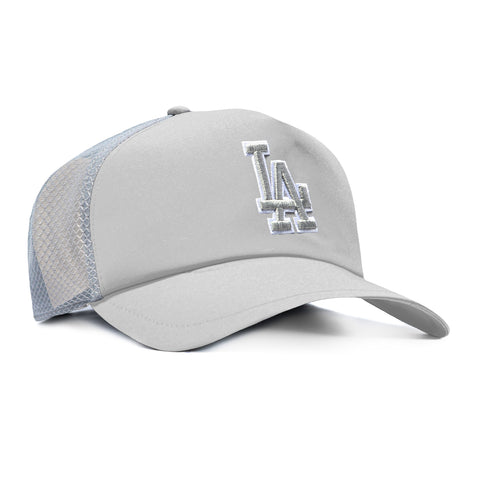 New Era 9Forty Apex Los Angeles Dodgers 2026 Batting Practice Snapback Hat - Grey New Era