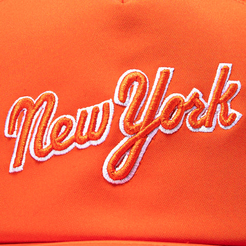 New Era 9Forty Apex New York Mets 2026 Batting Practice Snapback Hat - Orange New Era