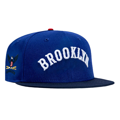 New Era 59Fifty Brooklyn Dodgers Eagle Patch Arch Hat - Royal, Navy New Era