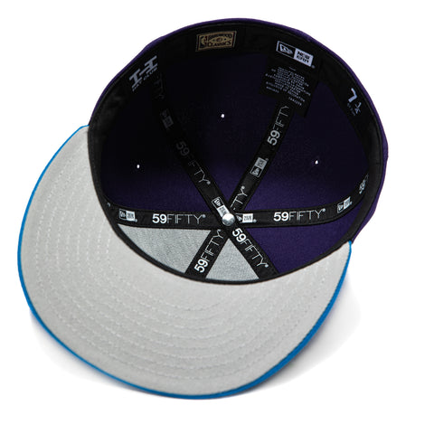 New Era 59Fifty Utah Jazz 1998 NBA Finals Patch Alternate Hat - Purple, Neon Blue New Era