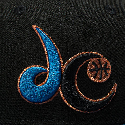 New Era 59Fifty Washington Wizards 2001 All Star Game Patch DC Hat - Black, Indigo New Era