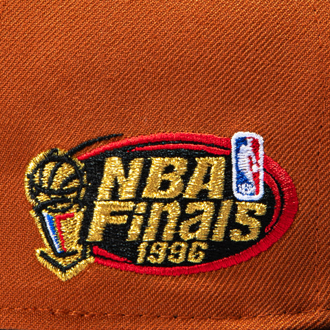 New Era 59Fifty Seattle Sonics 1996 NBA Finals Patch 1995 Alternate Hat - Burnt Orange, Green New Era