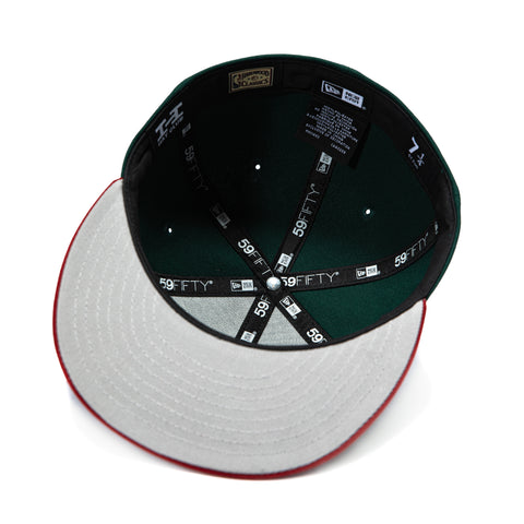 New Era 59Fifty Seattle Sonics 1996 NBA Finals Patch 1995 Alternate Hat - Green, Cardinal New Era