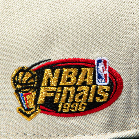 New Era 59Fifty Seattle Sonics 1996 NBA Finals Patch 1995 Alternate Hat - Stone, Green New Era