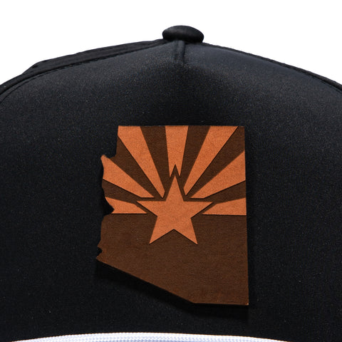 Branded Bills Arizona 48 State Snapback Rope Curved Hat - Black Branded Bills