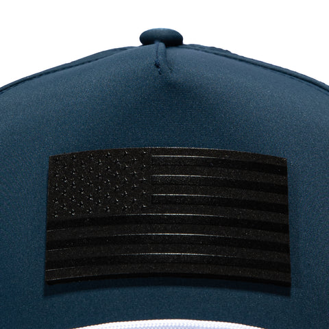 Branded Bills Old Glory Midnight Snapback Rope Curved Hat - Navy Branded Bills
