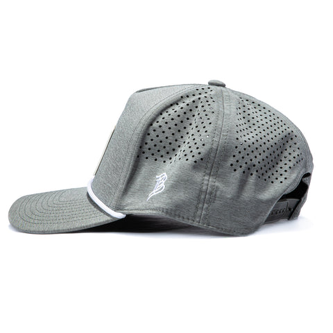 Branded Bills Old Glory Midnight Snapback Rope Curved Hat - Grey Branded Bills