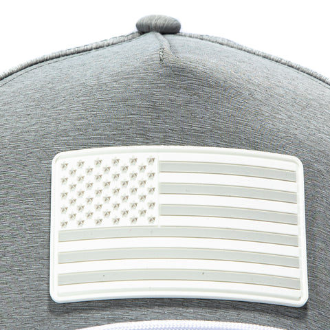Branded Bills Old Glory Midnight Snapback Rope Curved Hat - Grey Branded Bills