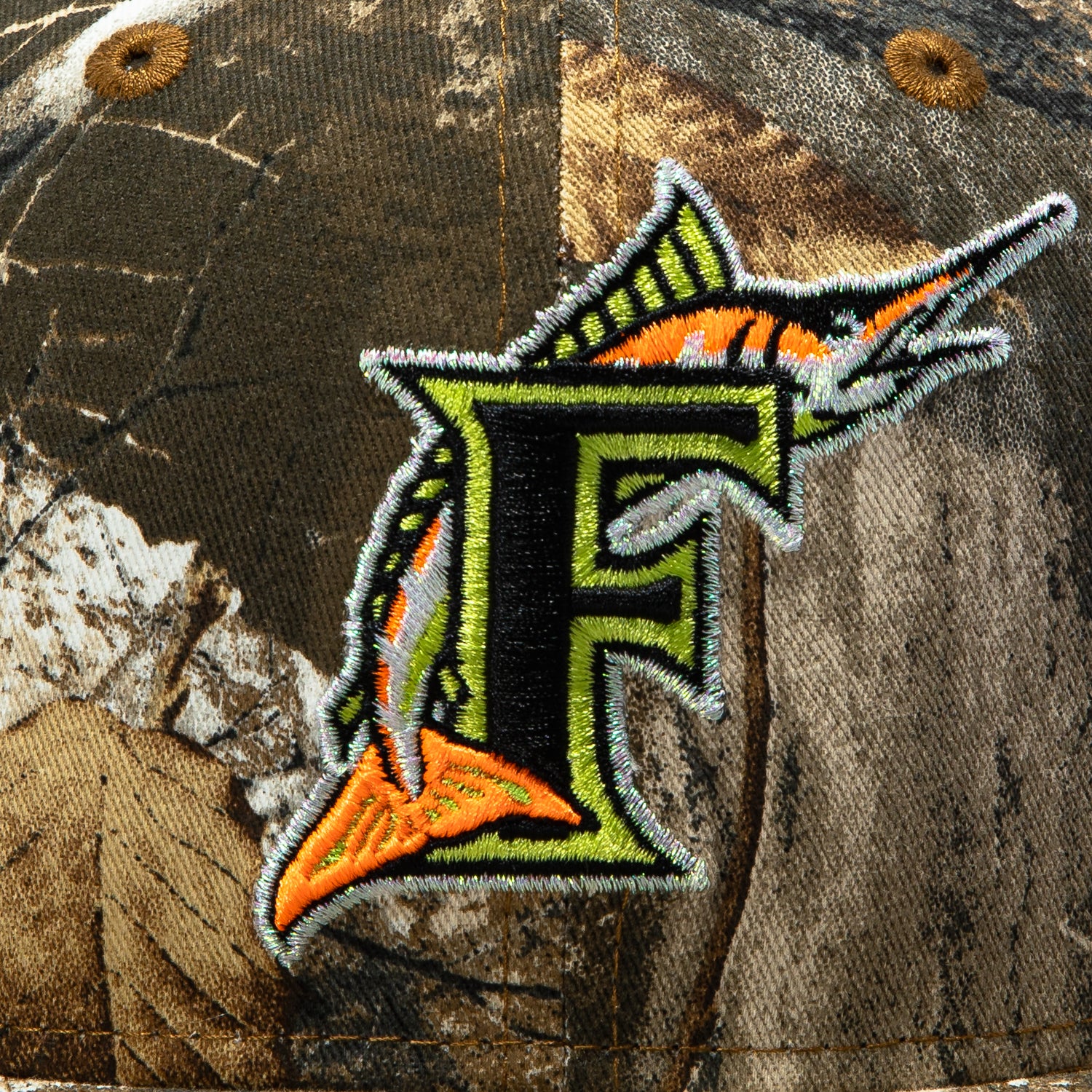 New Era 59Fifty Neon Realtree Miami Marlins 1997 World Series