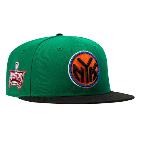 New Era 59Fifty New York Knicks 2006 All Star Game Patch Alternate Hat - Kelly, Black New Era