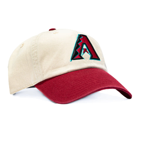 47 Brand Arizona Diamondbacks Cleanup Adjustable Hat - Stone, Red 47 Brand