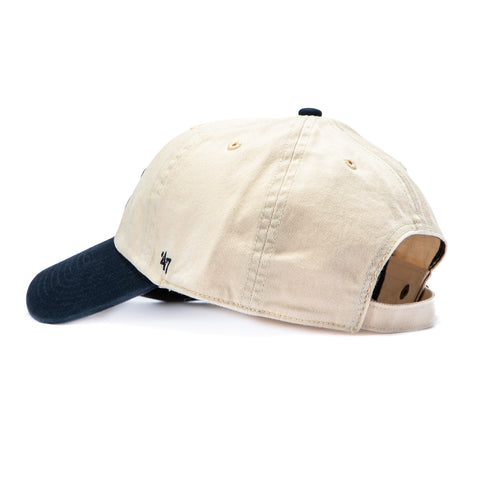 47 Brand Atlanta Braves Cleanup Adjustable Hat - Stone, Navy 47 Brand