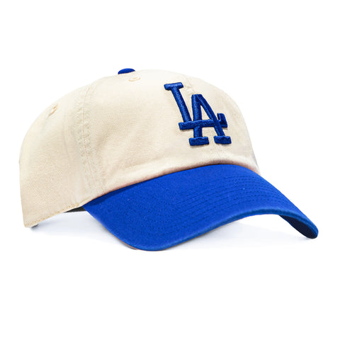 47 Brand Los Angeles Dodgers Cleanup Adjustable Hat - Stone, Royal 47 Brand