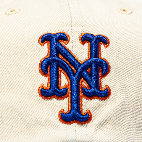 47 Brand New York Mets Cleanup Adjustable Hat - Stone, Royal 47 Brand