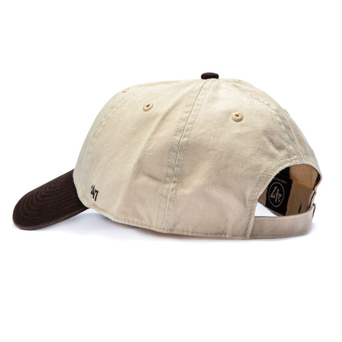 47 Brand San Diego Padres Cleanup Adjustable Hat - Stone, Brown 47 Brand