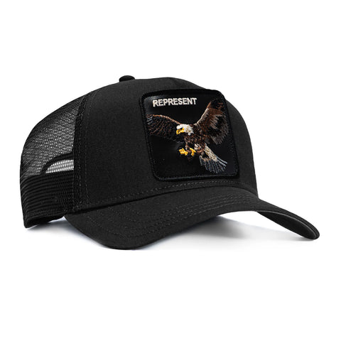 Goorin Bros Represent Eagle Adjustable Snapback Trucker Hat - Black Goorin Bros