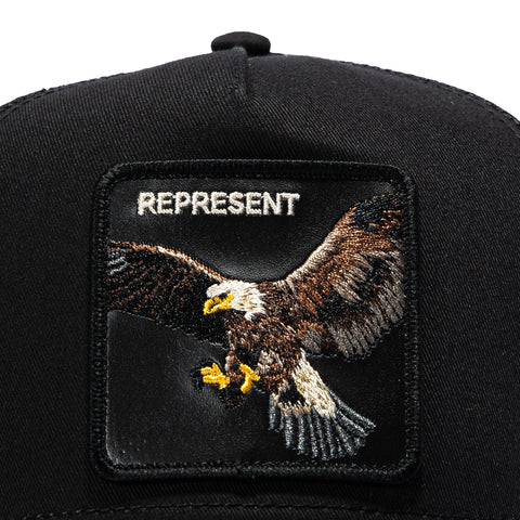 Goorin Bros Represent Eagle Adjustable Snapback Trucker Hat - Black Goorin Bros